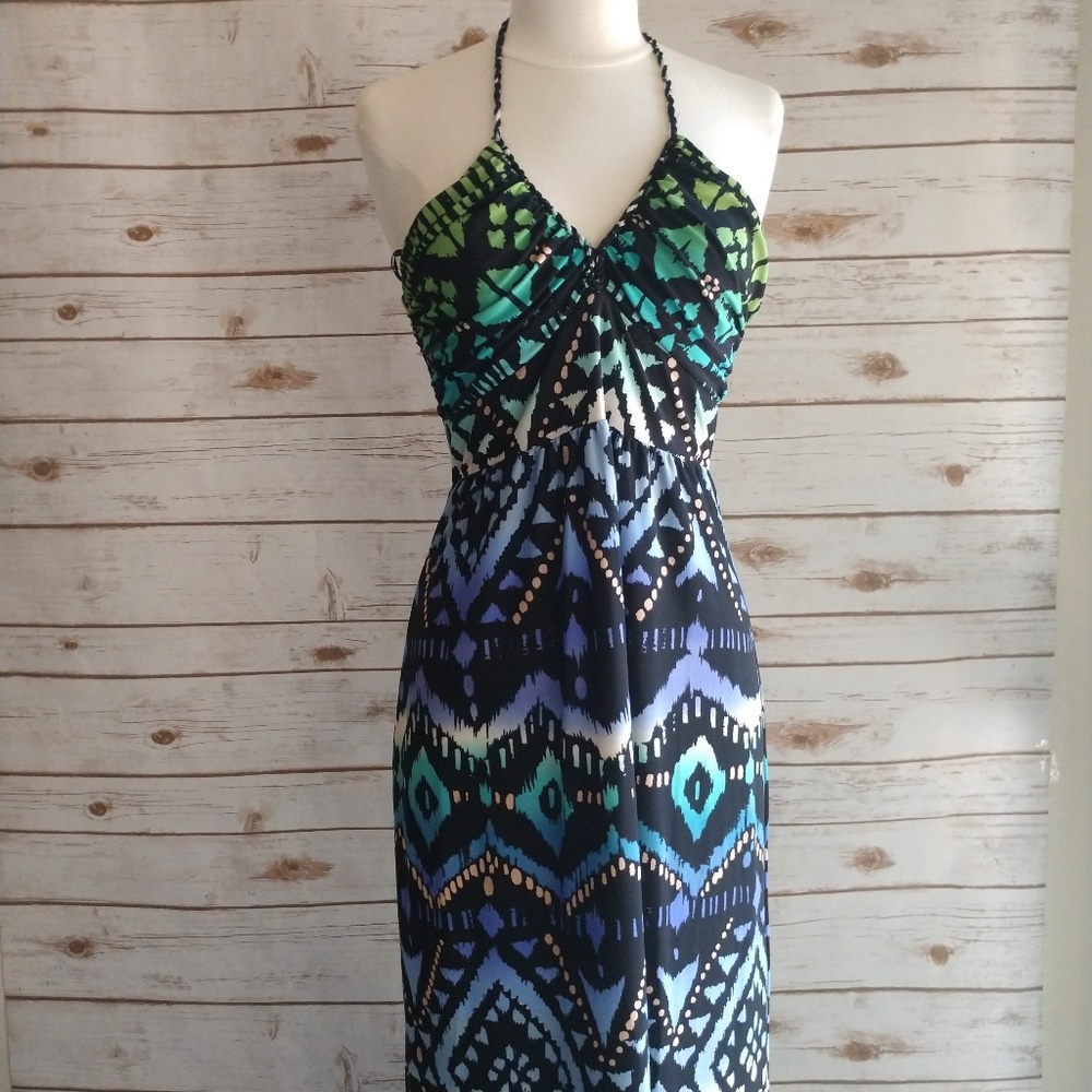 Snap maxi dress